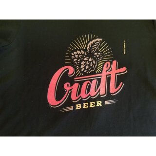 T-Shirt Craft Beer - schwarz/rot - Gr.S