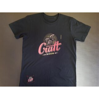 T-Shirt Craft Beer - schwarz/rot - Gr. L