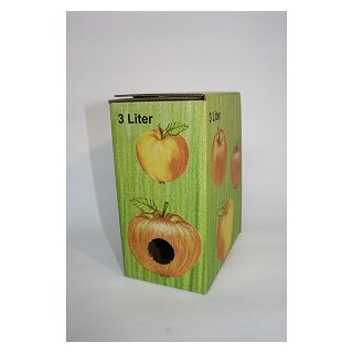 Bag in Box Karton 3 Liter bunt Apfeldekor
