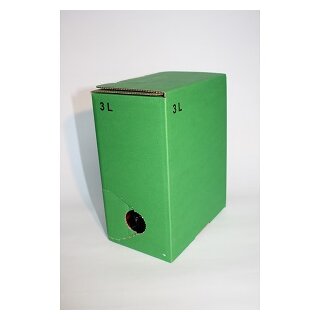 Bag in Box Karton 3 Liter grün