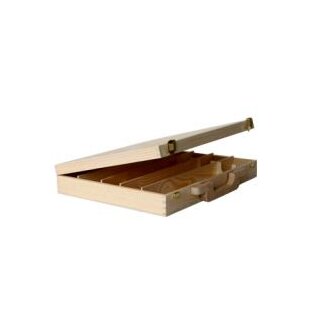 Holz - Koffer für 5x0,35 Platin
