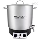 BIELMEIER Einkochautomat, Gl&uuml;hweinautomat, 29 Liter, Edelstahl, Auslaufhahn 3/4", mit Zeituhr