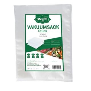 Vakuums&auml;cke Meaty 25 x 35 cm gerippt 105 My, 100 Stk. per Pkg